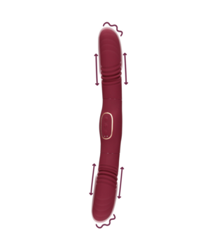 Dubbelzijdige Duwvibrator - Merlot Druif