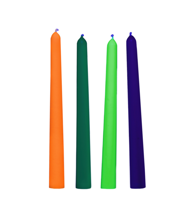 Glow Wax UV Blacklight Reactive Druipkaarsen - Set van 4 - Multicolor