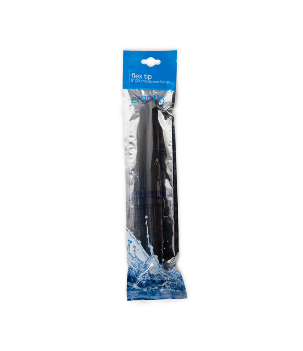 PerfectFitBrand Ergoflo - Silicone Flex Tip voor Anale Douche - 8 / 20 cm - Zwart
