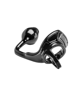 Armor Tug Lock - Cockring met Ball Strap en Butt Plug - Medium