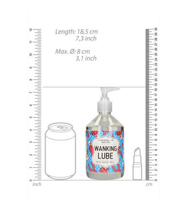 S-Line by Shots WANKING LUBE - Masturbatie Glijmiddel - 500 ml