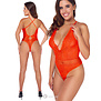 Cottelli Fantasie Neon Koraal Rio Body Met Kant