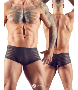 Transparante Heren Short Met Strepen, SJ2131153