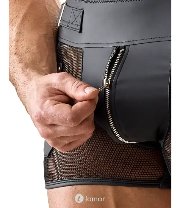 * SVENJOYMENT Svenjoyment Matlook Heren Short Met Mesh En Rits SJ2133687
