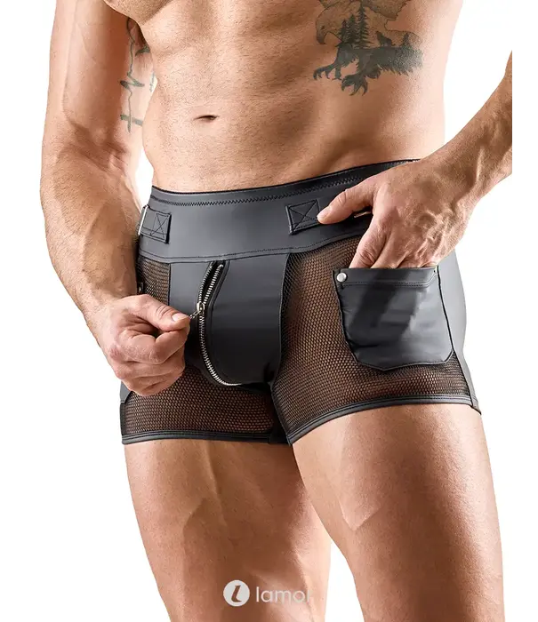 * SVENJOYMENT Svenjoyment Matlook Heren Short Met Mesh En Rits SJ2133687