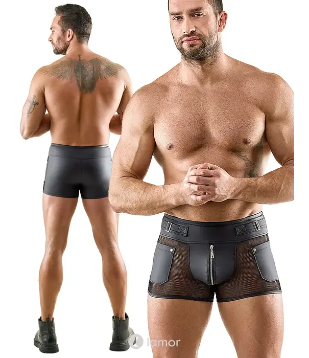 * SVENJOYMENT Svenjoyment Matlook Heren Short Met Mesh En Rits SJ2133687
