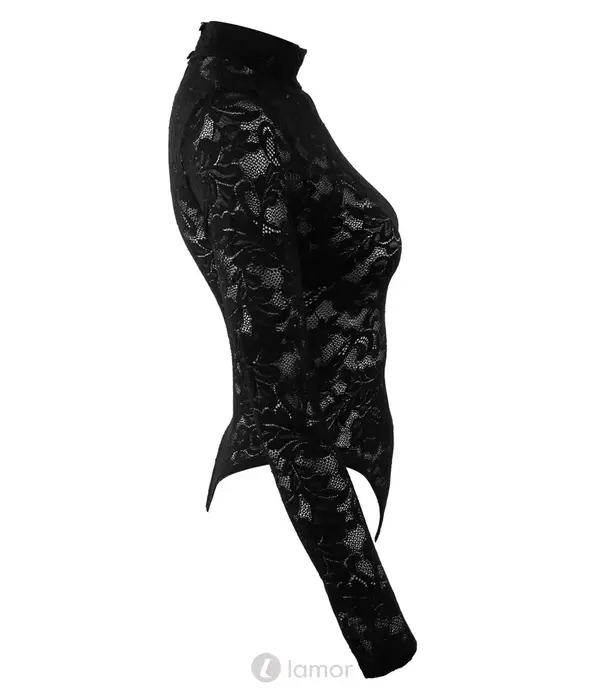 * COTTELLI  Cottelli Lingerie Body Van Ornamentkant Met Lange Mouwen CC2643871
