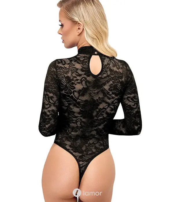 * COTTELLI  Cottelli Lingerie Body Van Ornamentkant Met Lange Mouwen CC2643871
