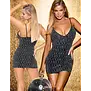 Cottelli Party Glitter Mini Jurk Met Zigzag Patroon CC27194441021