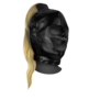 Mask met Blonde Ponytail - Zwart
