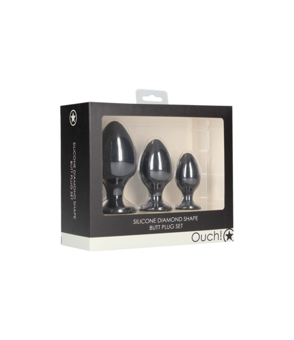 Ouch! by Shots Diamantvormige Butt Plug Set