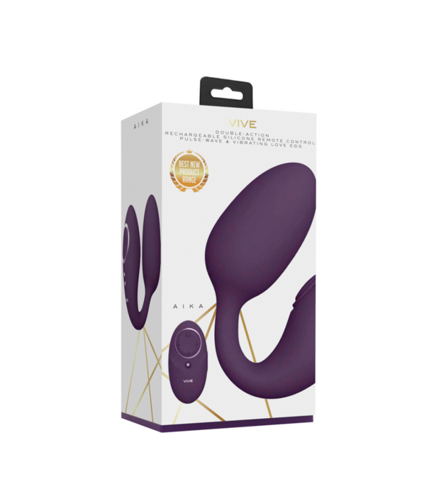 VIVE by Shots Aika - Pulse Wave  Vibrating Love Egg - Paars