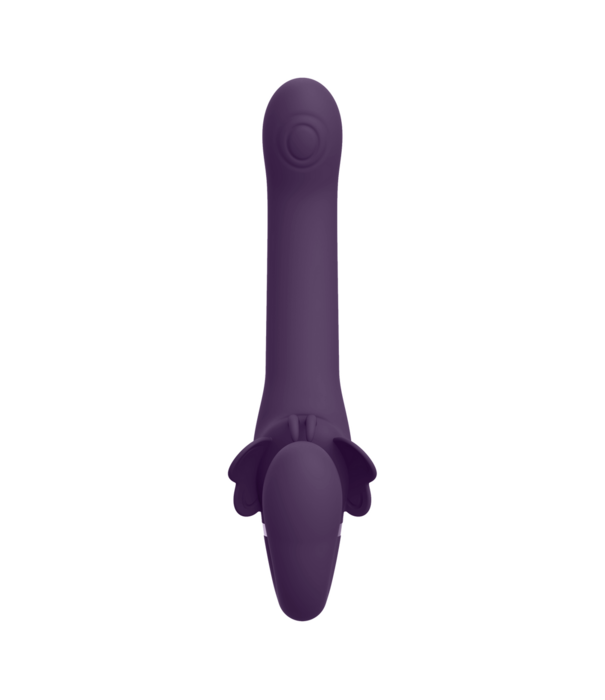 VIVE by Shots Satu - Pulse-Wave en Vibrerende Strapless Strapon - Paars