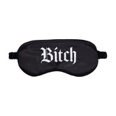 Bitch - Gedrukte Satijnen Masker - Zwart