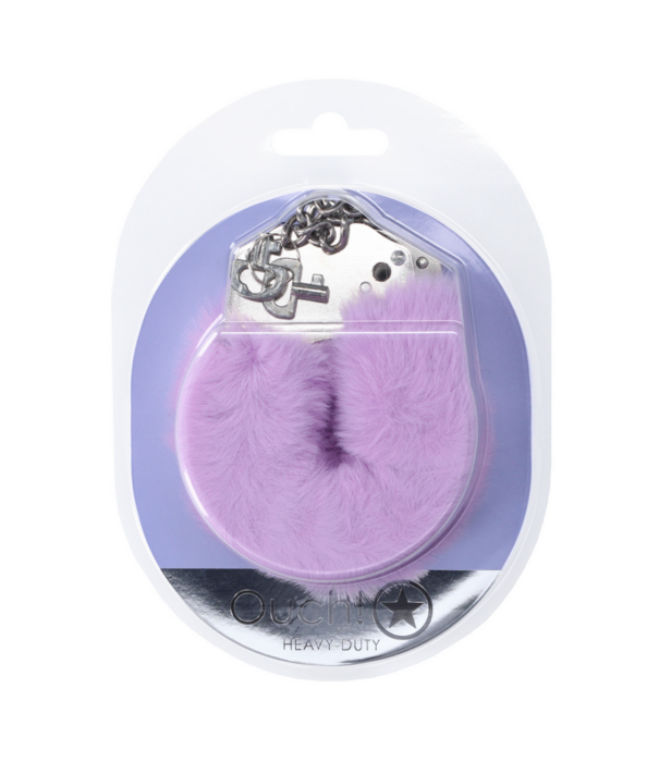 Ouch! by Shots Zware Fluffy Handboeien - Lavendel