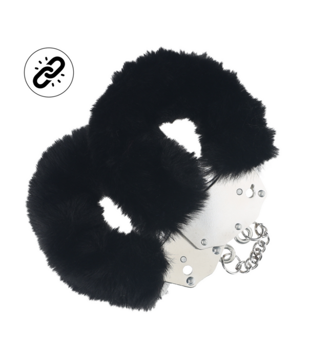 Ouch! by Shots Zware Fluffy Handboeien - Zwart