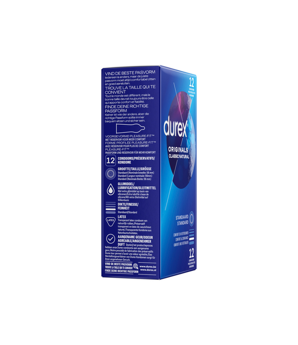 Durex Originals Classic Natural - Condoms - 12 Stuks