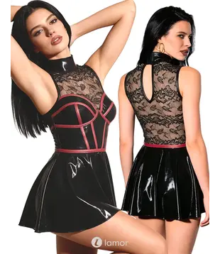 Cottelli Party wetlook minijurk, CC-2719509
