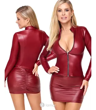 Cottelli Party top rode matte look, CC-2760320