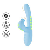 Andria - G-Spot Vibrerende en Tik Clit Stimulator met LED - Blauw
