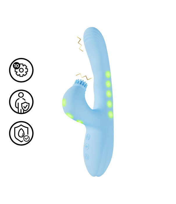 VIVE by Shots Andria - G-Spot Vibrerende en Tik Clit Stimulator met LED - Blauw