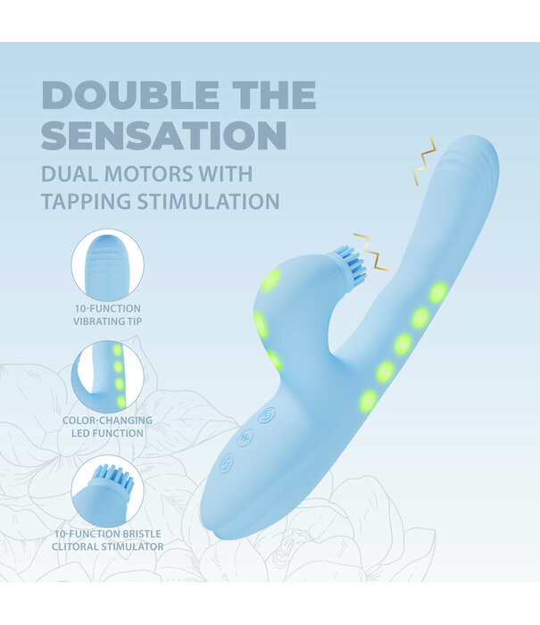 VIVE by Shots Andria - G-Spot Vibrerende en Tik Clit Stimulator met LED - Blauw
