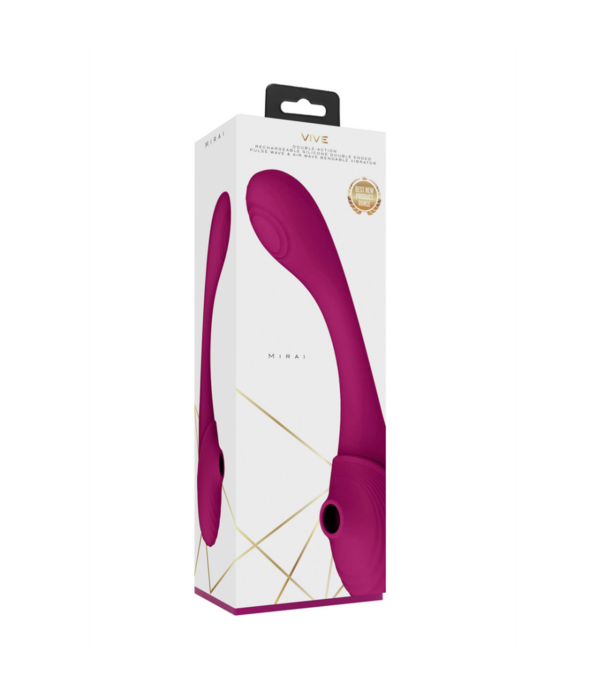 VIVE by Shots Mirai - Dubbelzijdige Pulse Wave  Air Wave Buigbare Vibrator