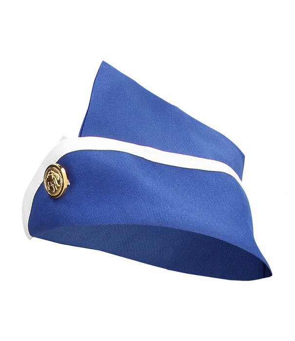 S-Line by Shots Stewardess Kostuum - S/M - Blauw/Wit