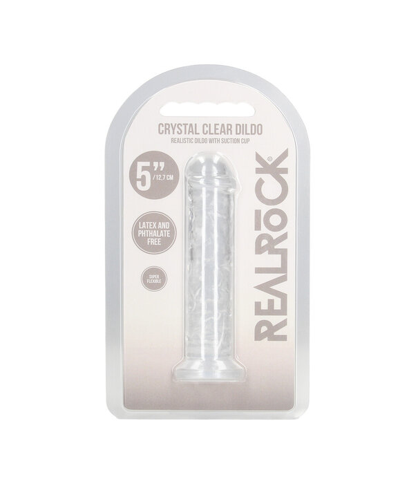 RealRock by Shots Realistische Dildo - 5 / 12,7 cm - Transparant