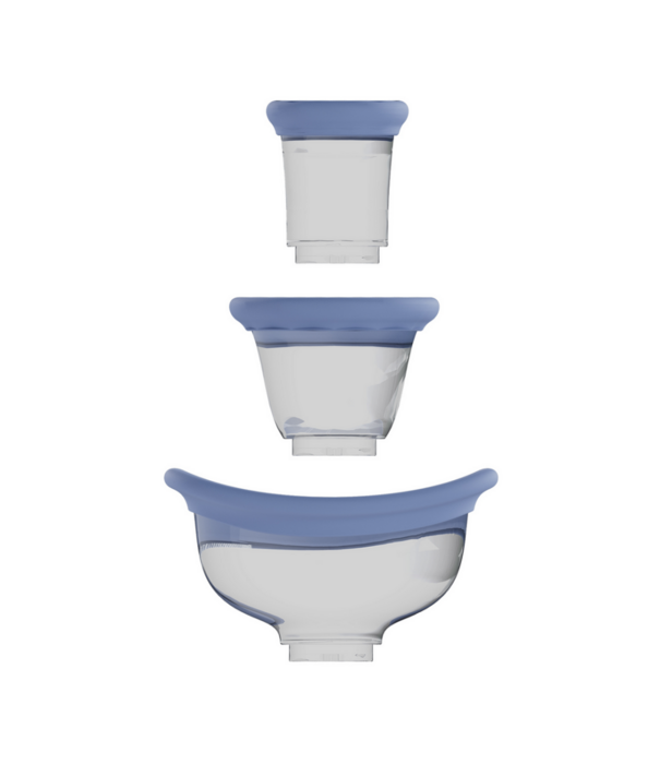 Pumped by Shots Opwindend - Oplaadbare Vulva- en Borstpomp - Blauw