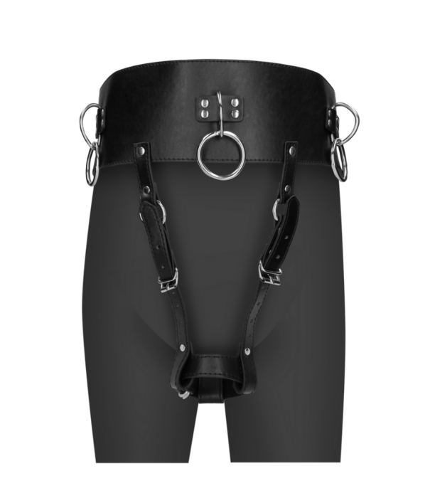 Ouch! by Shots Riem met Vibrator Houder - Zwart
