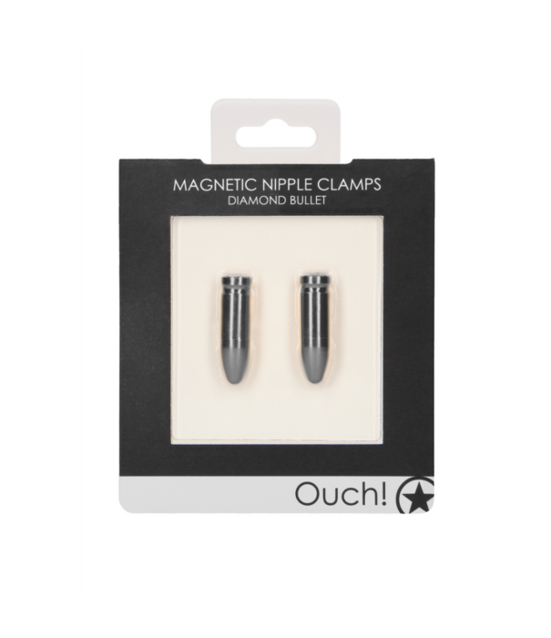 Ouch! by Shots Magnetische Tepelklemmen Diamanten Kogel
