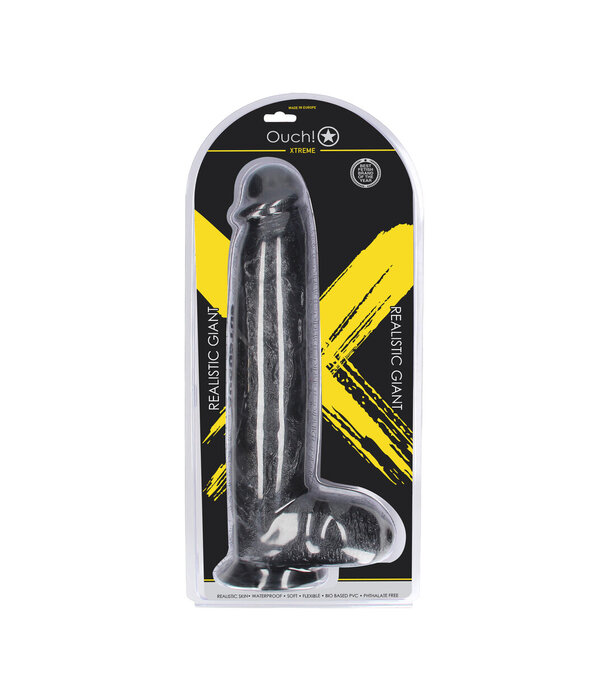 Ouch! by Shots Realistic Giant - Realistic Dildo -2581 gr / 32 cm - Black
