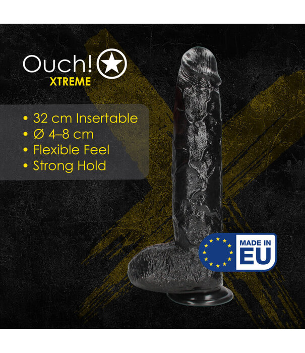 Ouch! by Shots Realistic Giant - Realistic Dildo -2581 gr / 32 cm - Black