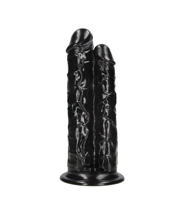 Ouch! by Shots Double Titan - Realistic Double Dildo - 824 gr / 24,5 cm - Black