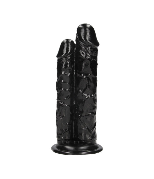 Ouch! by Shots Double Titan - Realistic Double Dildo - 824 gr / 24,5 cm - Black
