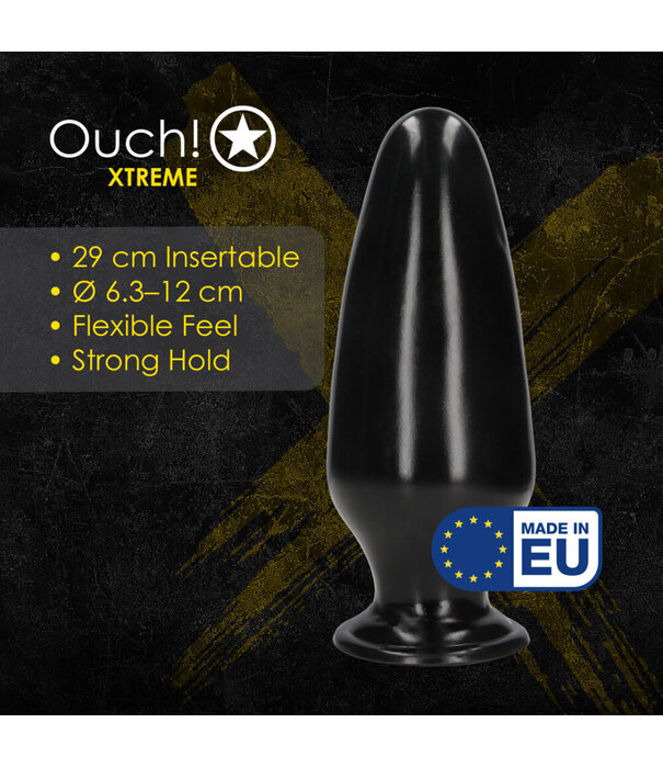 Ouch! by Shots Mega X - Anal Plug - 2307 gr / 29 cm - Black