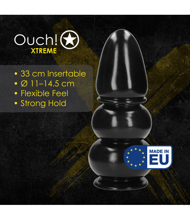 Ouch! by Shots Ultra Collosus - Anal Plug - 3392 gr / 33 cm - Black