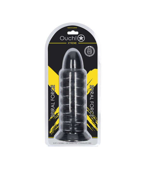 Ouch! by Shots Spiral Force - Anal Plug - 990 gr / 23,5 cm - Black