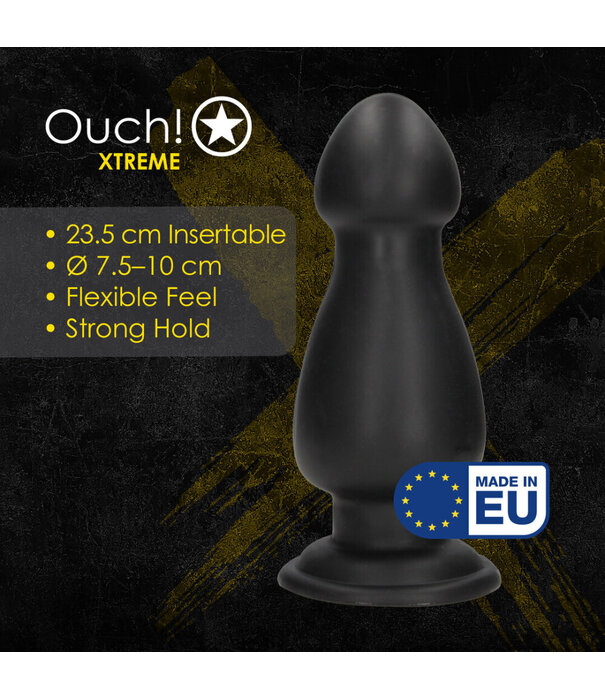 Ouch! by Shots Overdrive - Anal Plug - 1265 gr / 23,5 cm - Black
