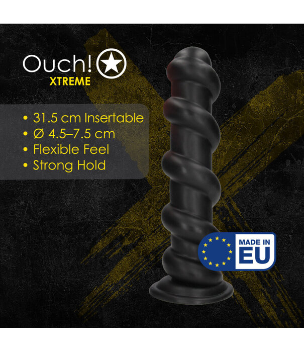 Ouch! by Shots Hole Driller - Anal Plug - 1068 gr / 31,5 cm - Black