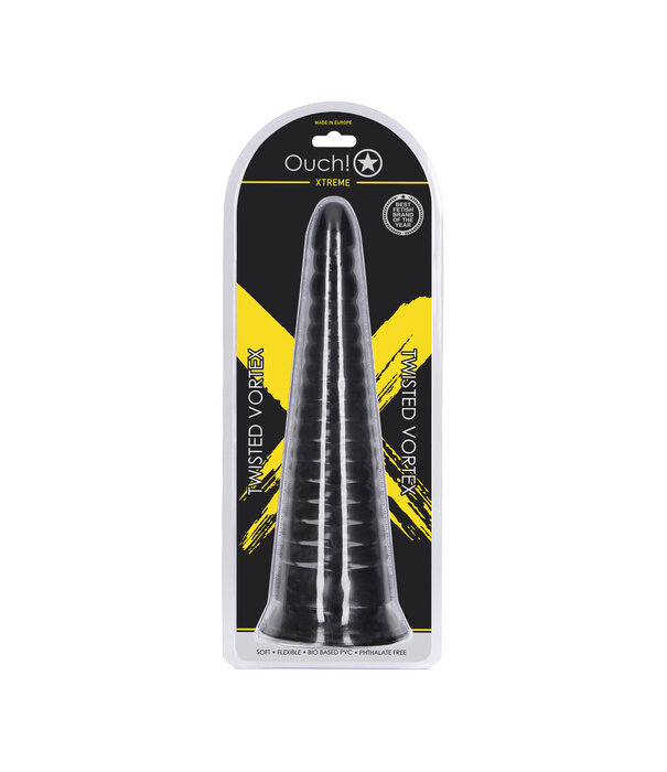Ouch! by Shots Twisted Vortex - Anal Plug - 1008 gr / 30 cm - Black