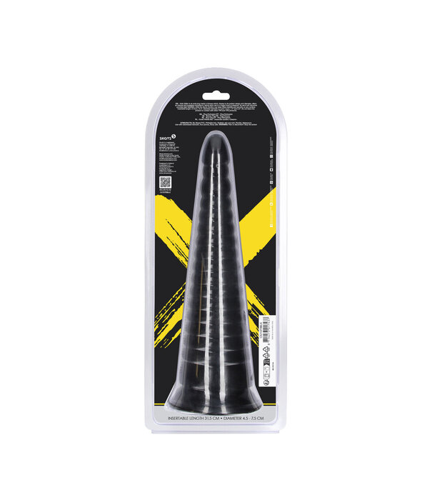 Ouch! by Shots Twisted Vortex - Anal Plug - 1008 gr / 30 cm - Black