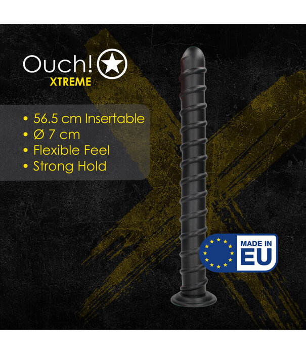 Ouch! by Shots Pole of Power - Anale Plug - 56,5 cm - Zwart