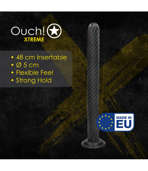 Ouch! by Shots Titan Twist - Anal Plug - 1001 gr / 48 cm - Black