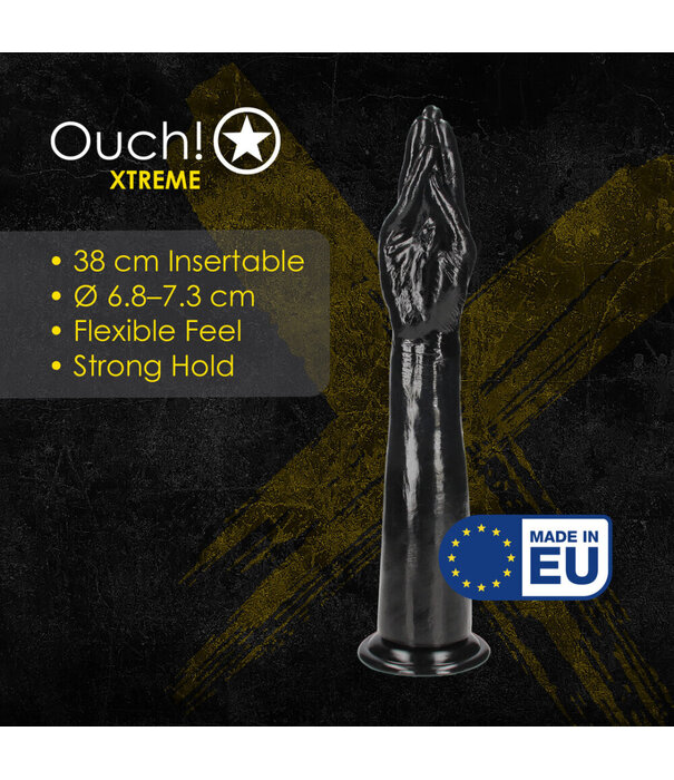 Ouch! by Shots Helping Hand - Hand with Forearm Dilco - 965 gr / 38 cm - Black