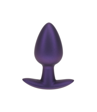 Zachte Siliconen Anale Plug - Medium - 3,1 / 7,9 cm - Metallic Paars