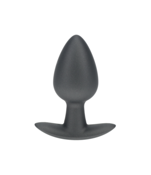 Zachte Siliconen Anale Plug - Medium - 3,1 / 7,9 cm - Gunmetal