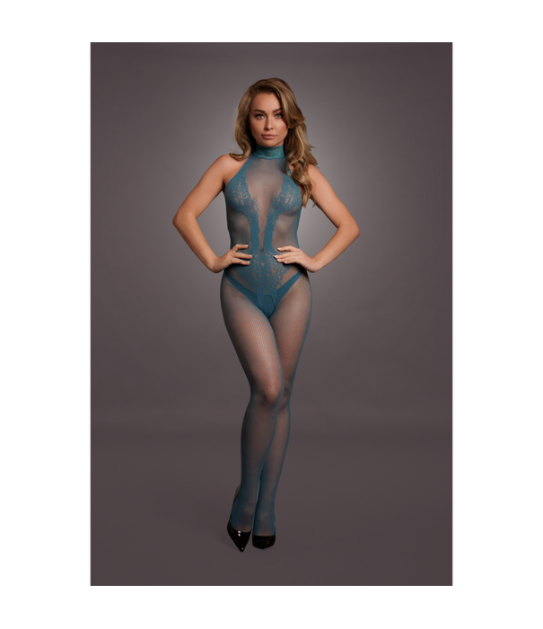 Le Désir by Shots Visnet en Kant Bodystocking - Één Maat