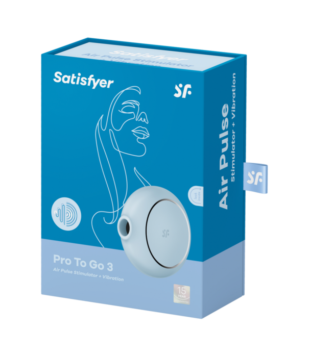 Satisfyer Pro to Go 3 - Air Pulse Stimulator - Blauw